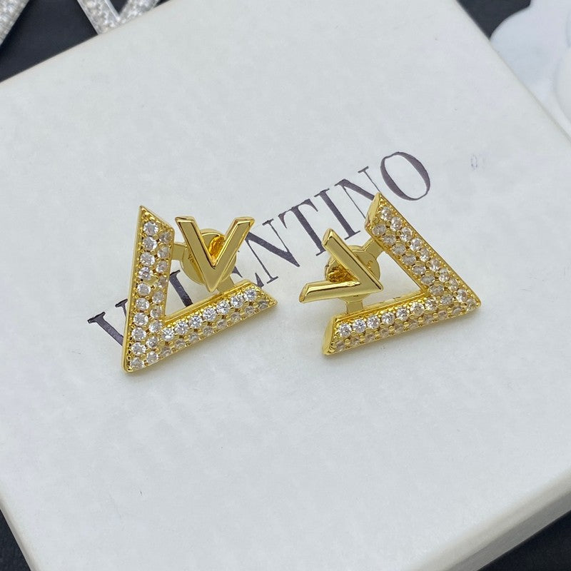 18K Valentino Valentino Diamond Earrings